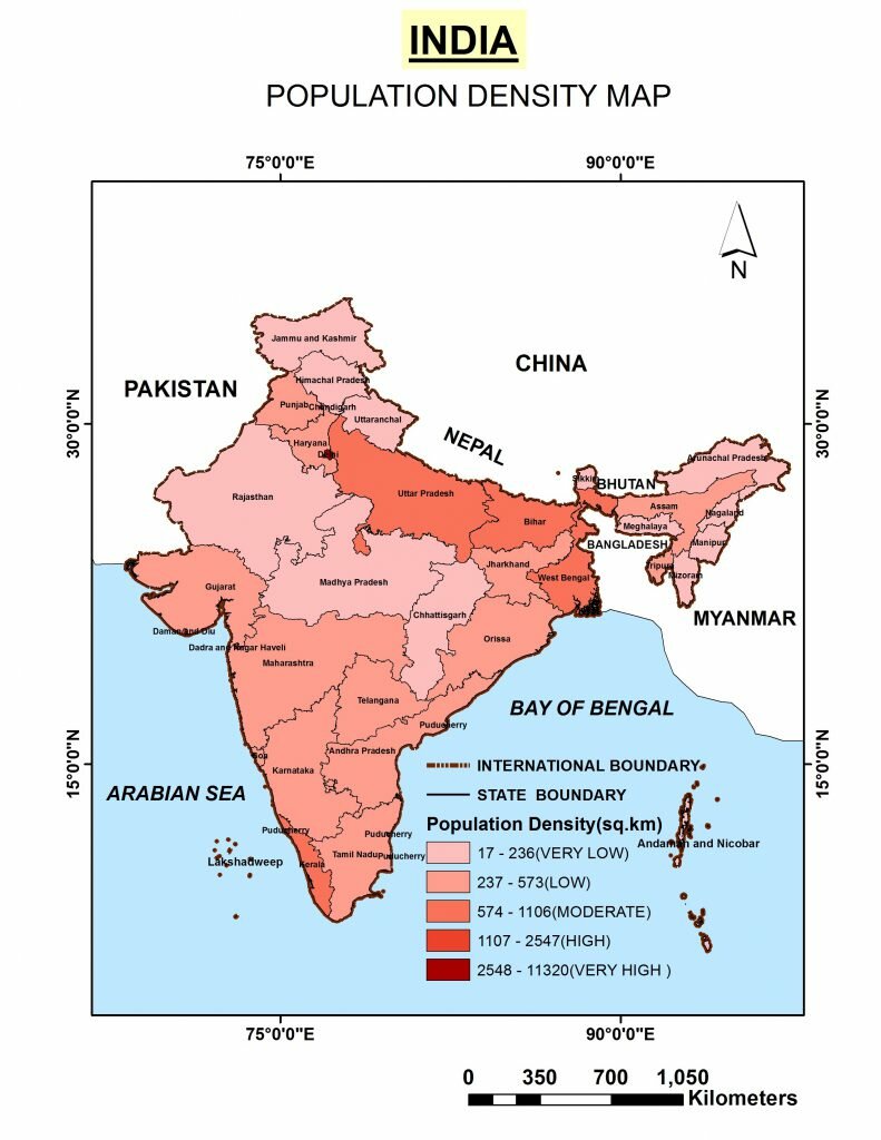 INDIA density